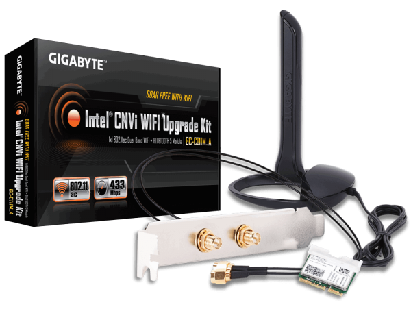 Gigabyte GC-CI22M_A CNVi Intel WIFI Wireless-AC 9462 IEEE 802.11ac BLUETOOTH 5